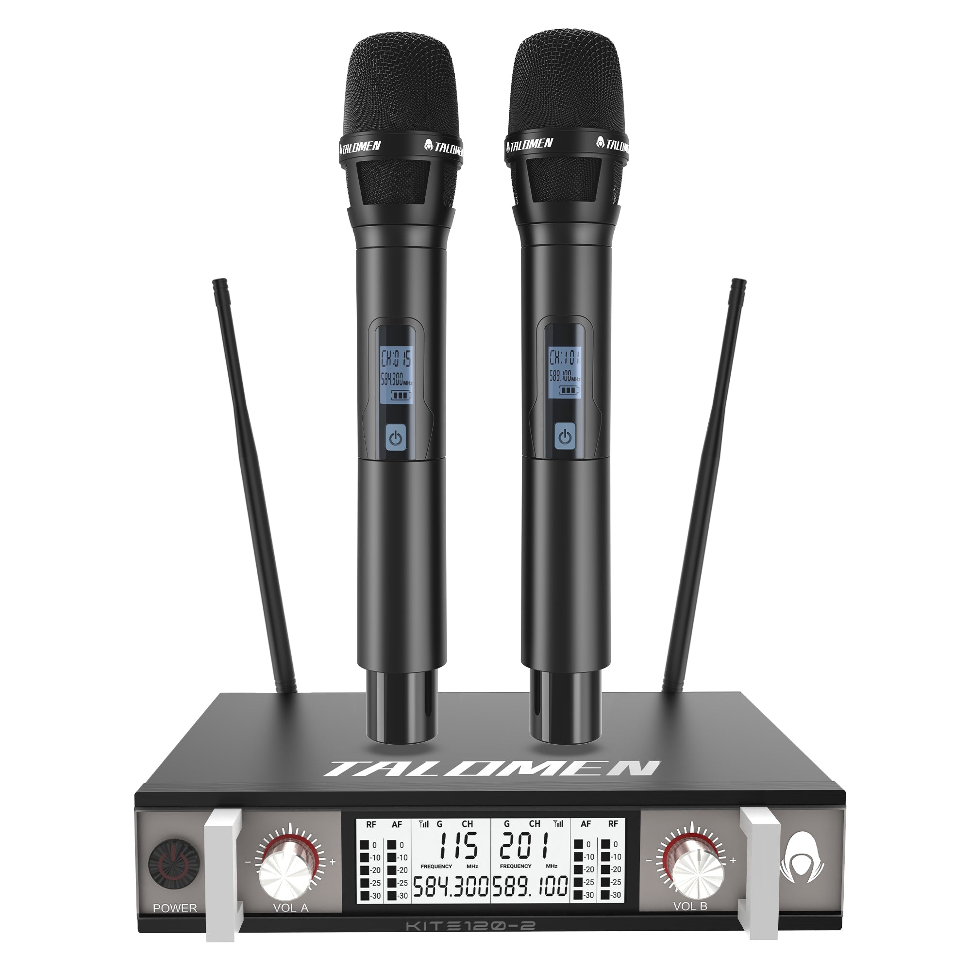 Talomen K120 Professionelles drahtloses UHF-Mikrofonsystem